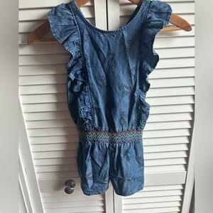 4T Cat & Jack light weight denim romper